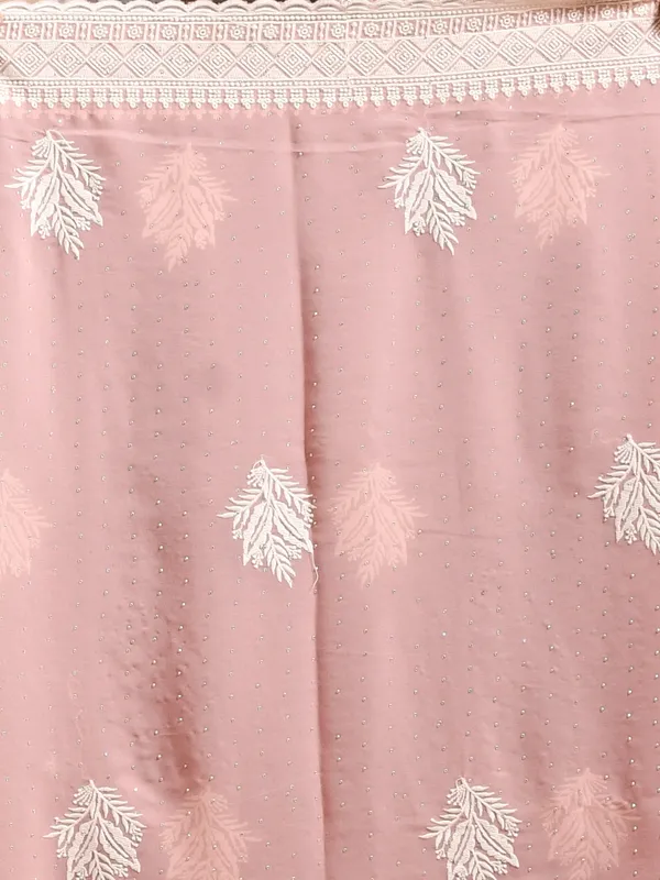 Peach_Pure_Georgette_Embroidered_Sarees_For_Women