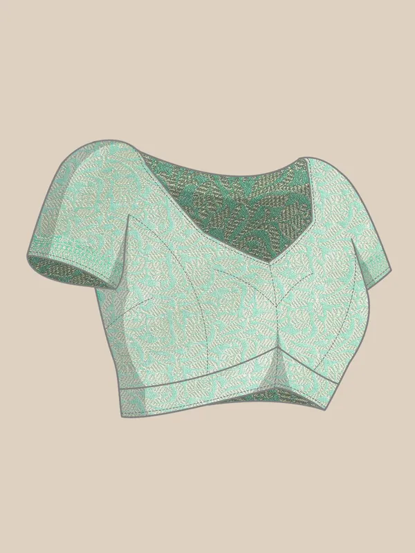 Green_colour_Silk_Blend_Saree_for_Women