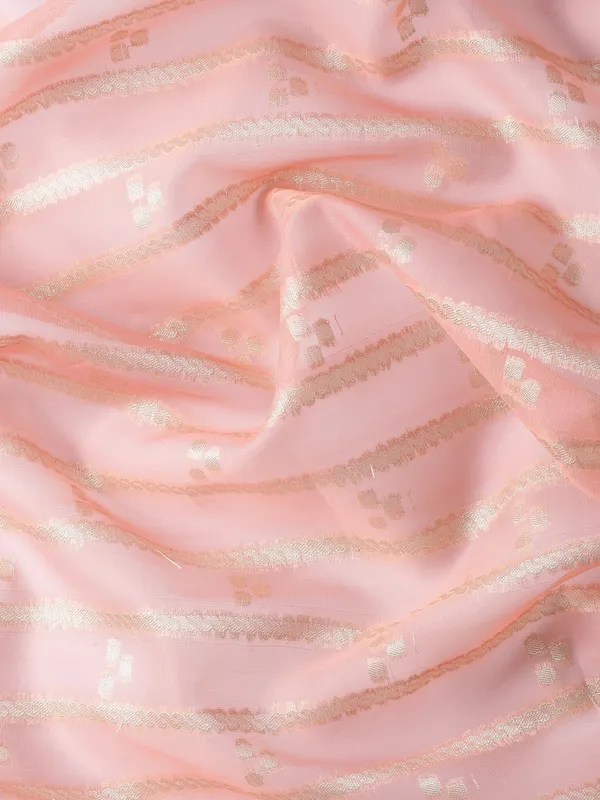 Peach_colour_Silk_Blend_Saree_for_Women