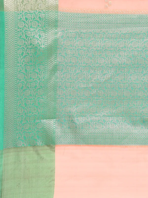 Peach_colour_Silk_Blend_Saree_for_Women