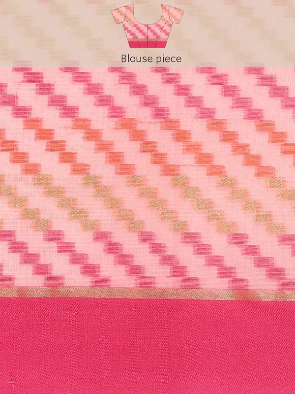 Pink_colour_Silk_Blend_Saree_for_Women