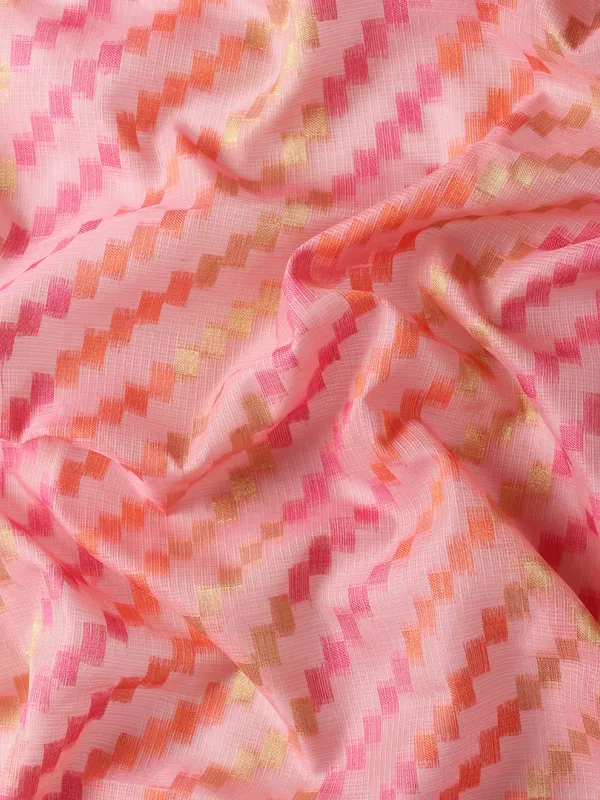 Pink_colour_Silk_Blend_Saree_for_Women