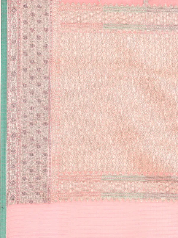 Pink_colour_Silk_Blend_Saree_for_Women