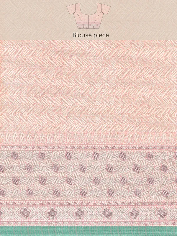Pink_colour_Silk_Blend_Saree_for_Women