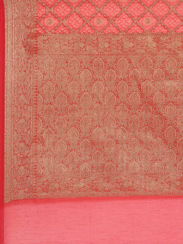 Orange_colour_Silk_Blend_Saree_for_Women