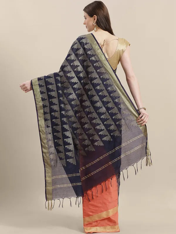 Peach_colour_Art_Silk_Saree_for_Women
