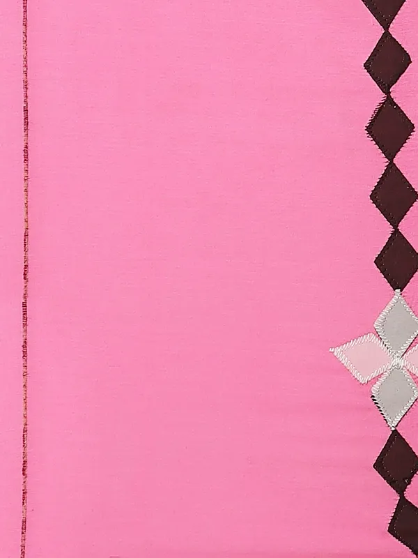 Pink_colour_Cotton_Blend_Saree_for_Women