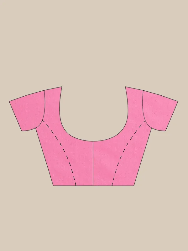 Pink_colour_Cotton_Blend_Saree_for_Women