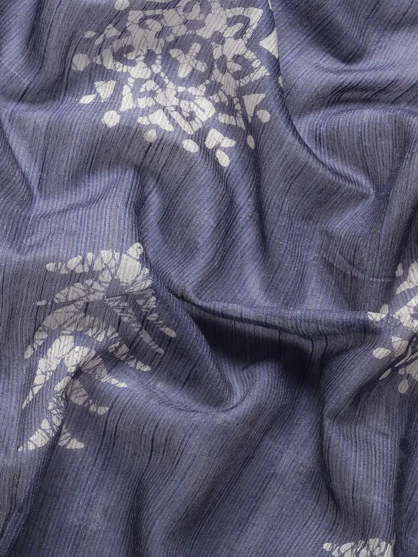 Blue_colour_Silk_Blend_Saree_for_Women