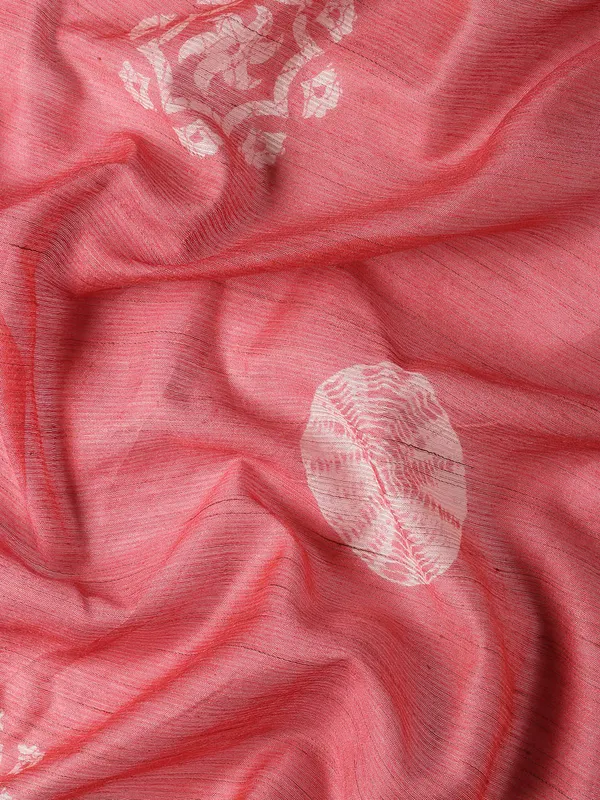Pink_colour_Silk_Blend_Saree_for_Women