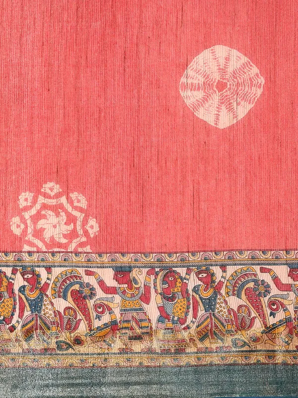 Pink_colour_Silk_Blend_Saree_for_Women