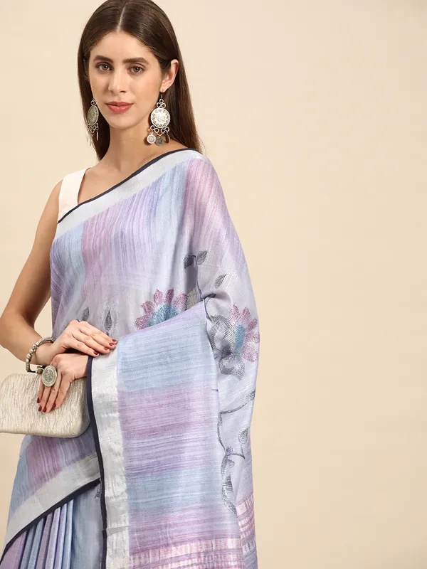 Blue_colour_Cotton_Saree_for_Women