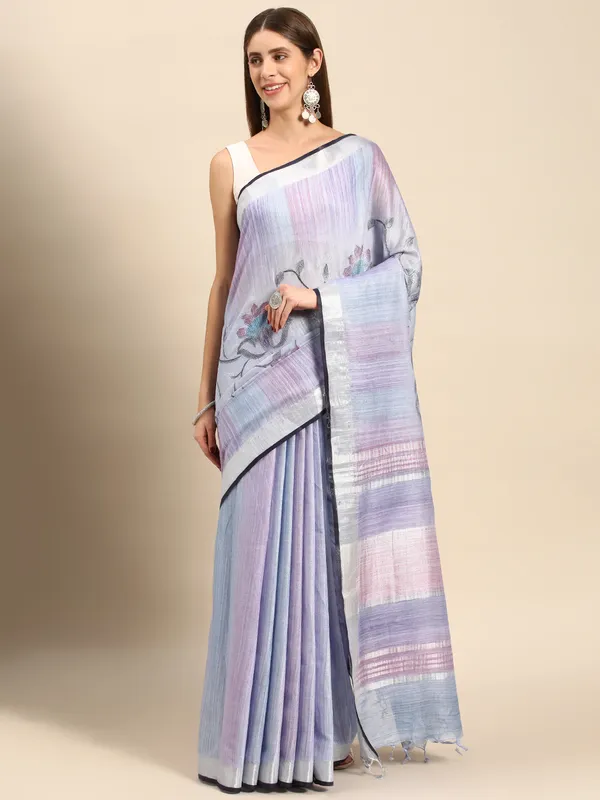 Blue_colour_Cotton_Saree_for_Women
