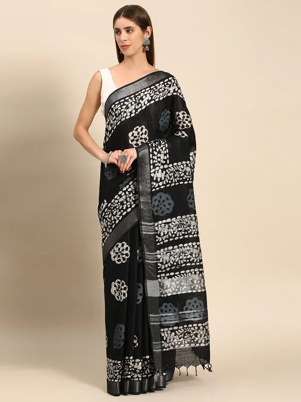 Black_colour_Cotton_Saree_for_Women