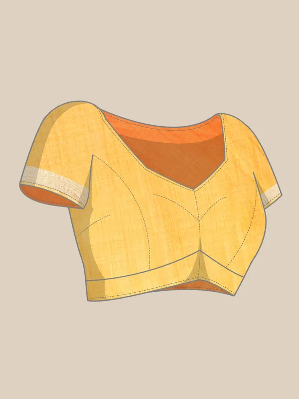 Yellow_colour_Cotton_Saree_for_Women