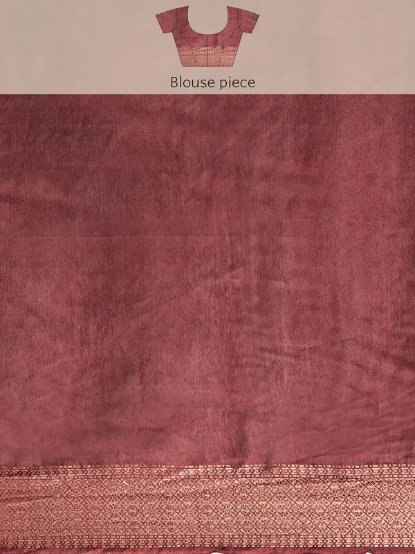 Peach_colour_Silk_Blend_Saree_for_Women