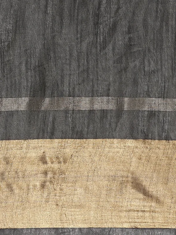 Black_colour_Slub_Saree_for_Women