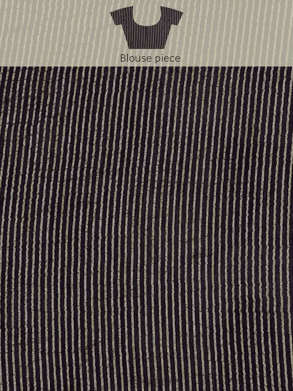 Navy_Blue_colour_Silk_Blend_Saree_for_Women