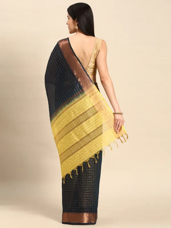 Blue_colour_Silk_Blend_Saree_for_Women