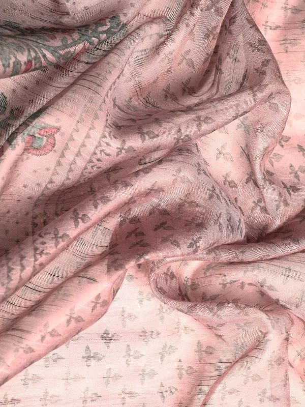 Grey_colour_Silk_Blend_Saree_for_Women