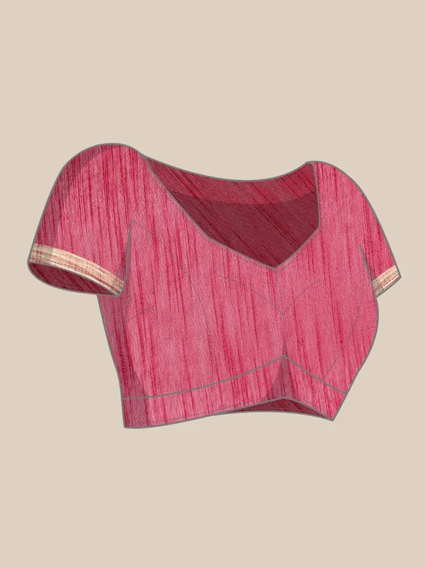 Magenta_colour_Silk_Blend_Saree_for_Women