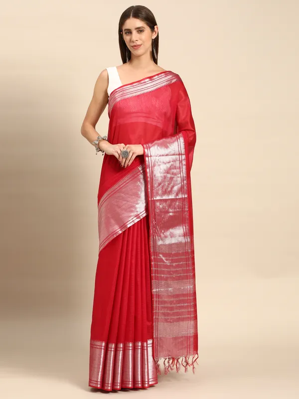 Pink_colour_Silk_Blend_Saree_for_Women