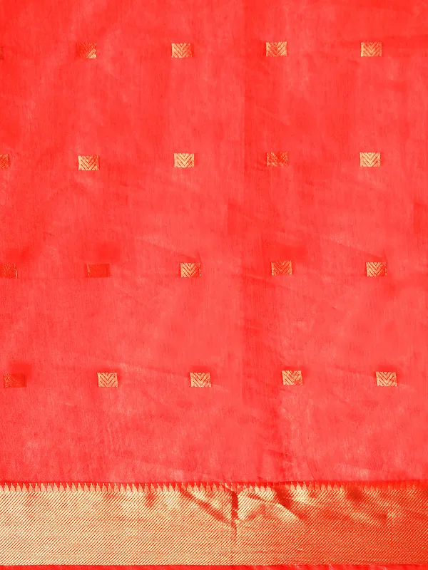 Red_colour_Silk_Blend_Saree_for_Women