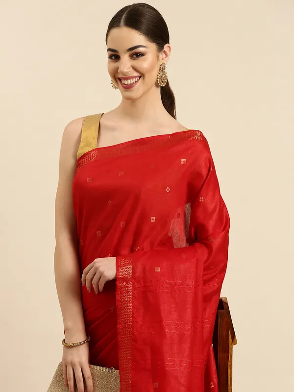 Red_colour_Silk_Blend_Saree_for_Women