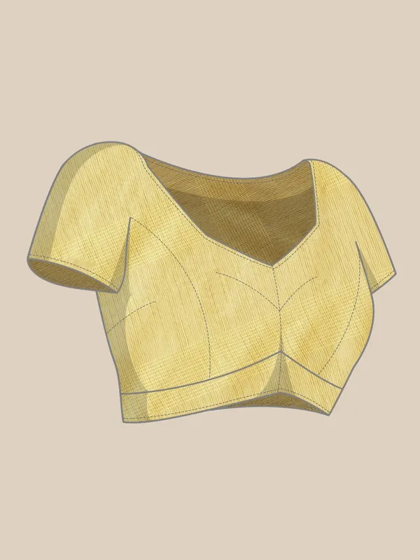 Yellow_colour_Silk_Blend_Saree_for_Women