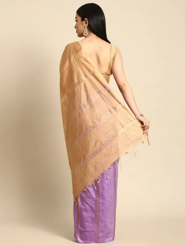 Purple_colour_Silk_Blend_Saree_for_Women