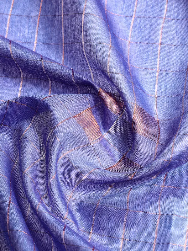 Navy_Blue_colour_Silk_Blend_Saree_for_Women