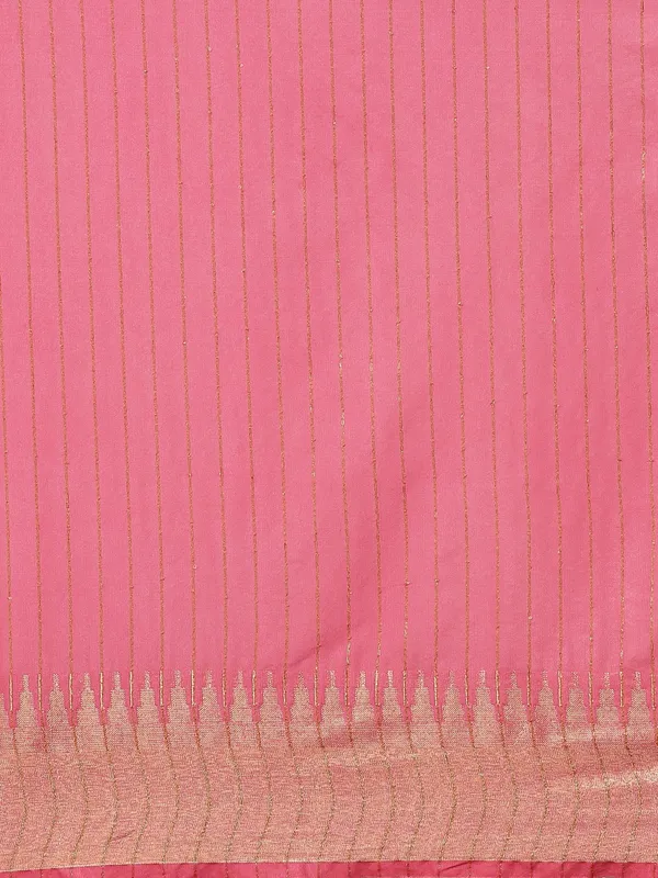 Pink_colour_Silk_Blend_Saree_for_Women