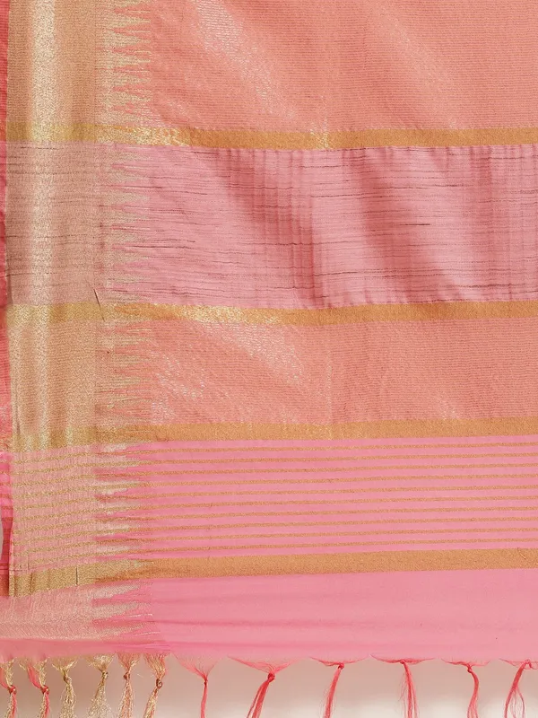 Pink_colour_Silk_Blend_Saree_for_Women