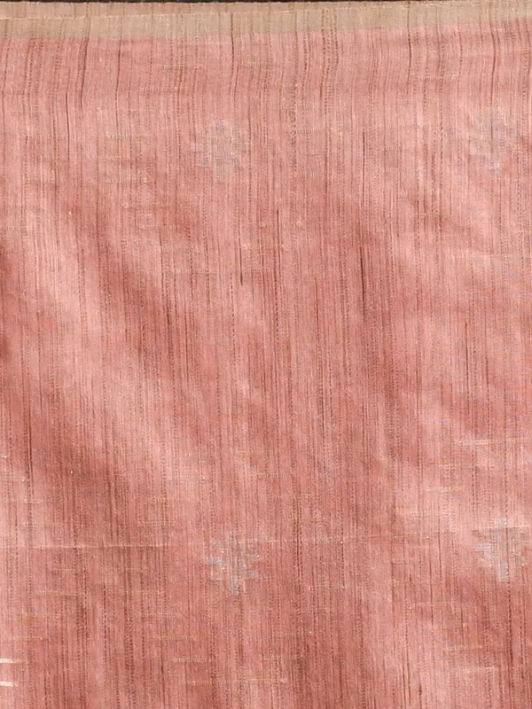 Peach_Silk_Blend_Embroidered_Sarees_For_Women