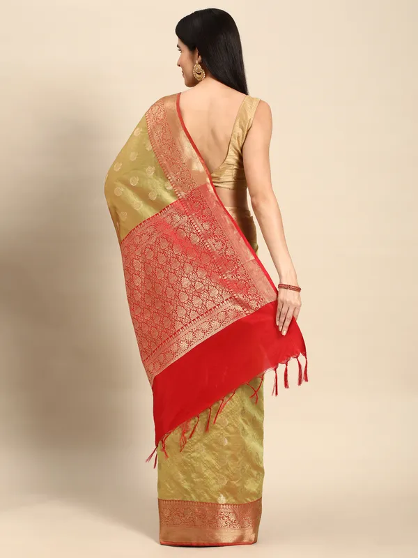 Green_colour_Silk_Blend_Saree_for_Women