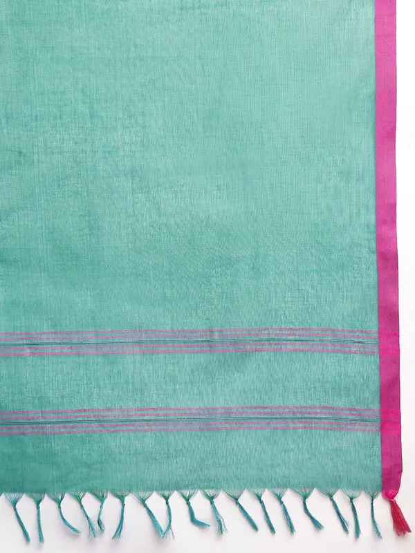 Blue_colour_Pure_Cotton_Saree_for_Women