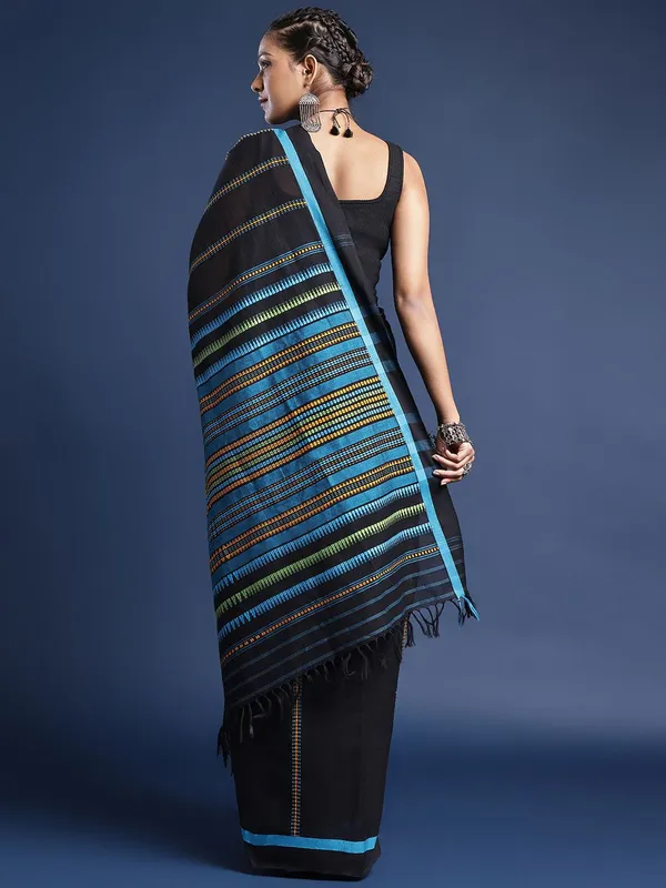 Black_colour_Pure_Cotton_Saree_for_Women