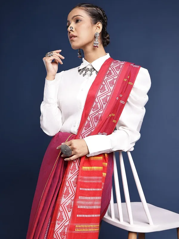 Pink_colour_Pure_Cotton_Saree_for_Women