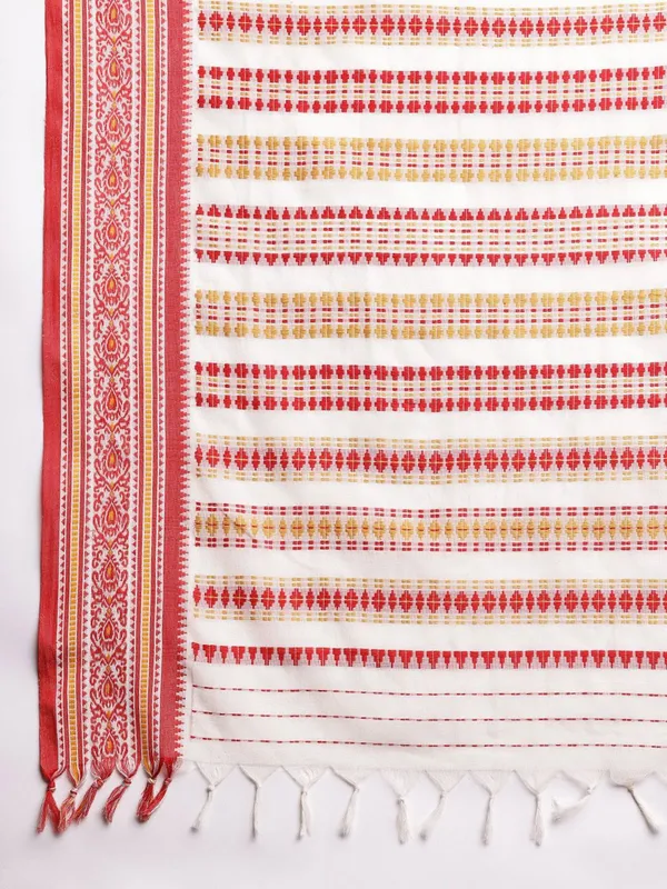 White_colour_Pure_Cotton_Saree_for_Women