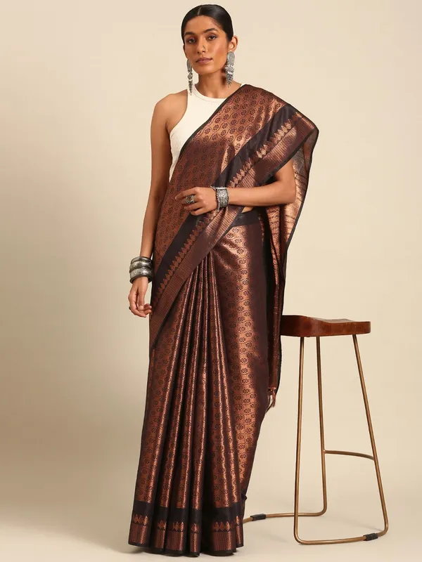 Black_colour_Tissue_Saree_for_Women