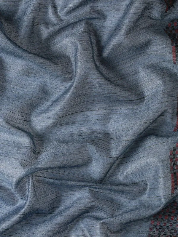 Blue_colour_Silk_Blend_Saree_for_Women