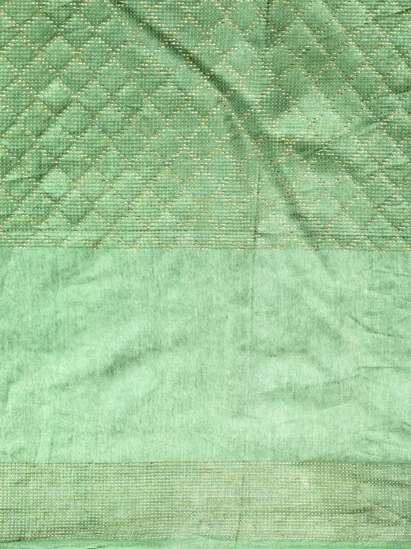 Green_colour_Silk_Blend_Saree_for_Women