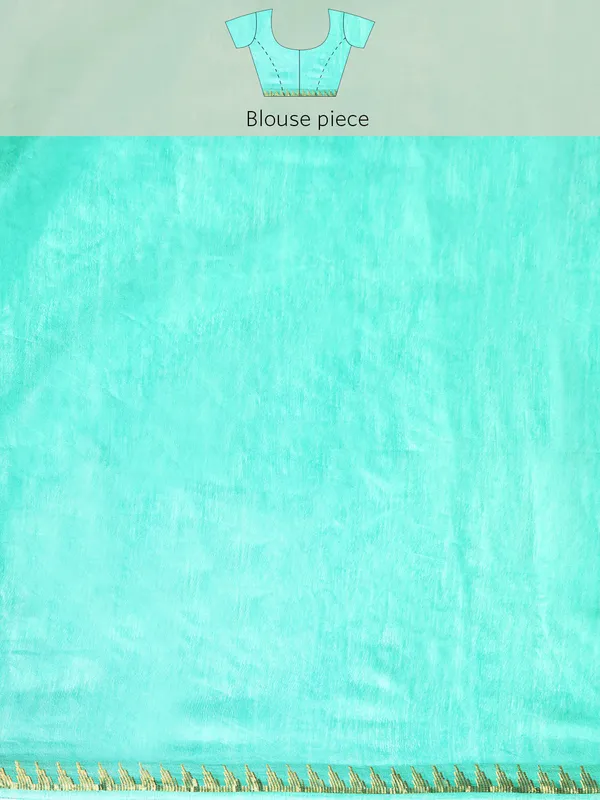 Sea_Green_colour_Silk_Blend_Saree_for_Women