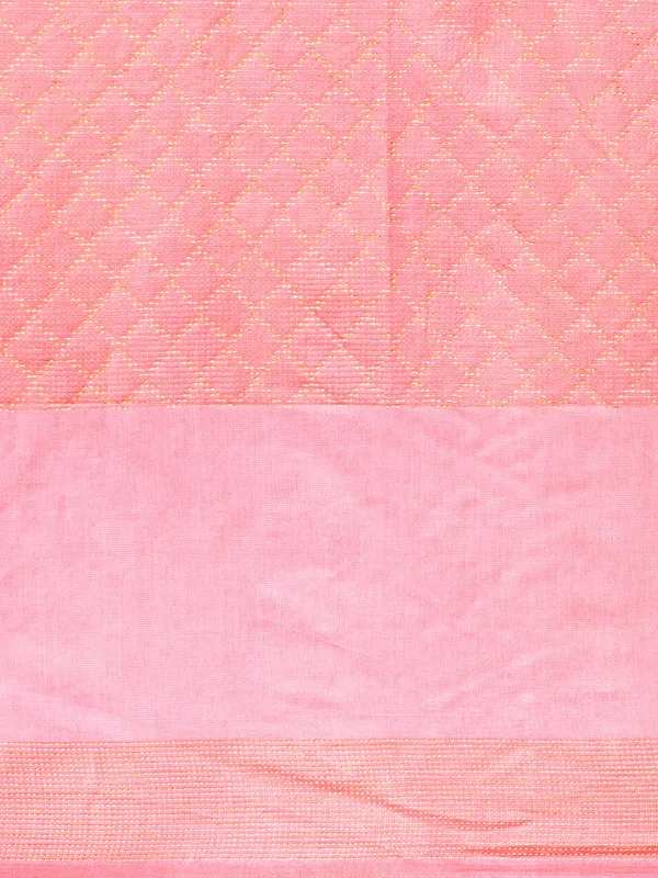 Pink_colour_Silk_Blend_Saree_for_Women