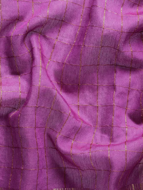 Purple_colour_Silk_Blend_Saree_for_Women
