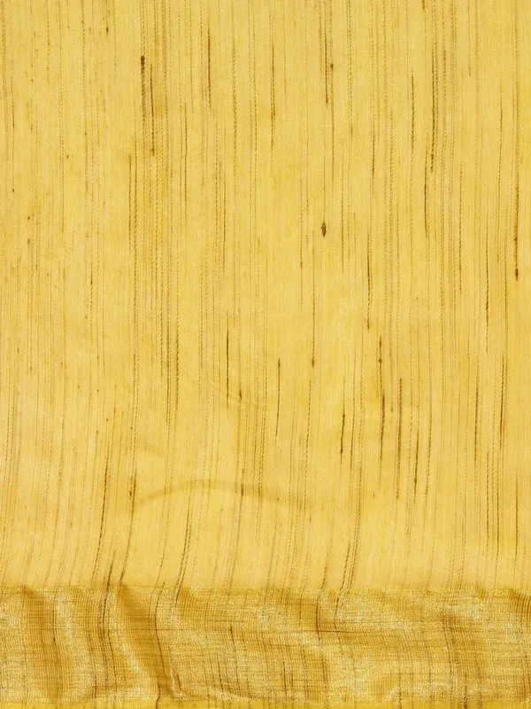 Yellow_colour_Silk_Blend_Saree_for_Women