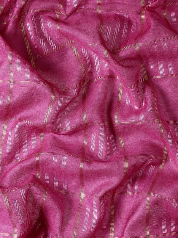 Pink_colour_Silk_Blend_Saree_for_Women