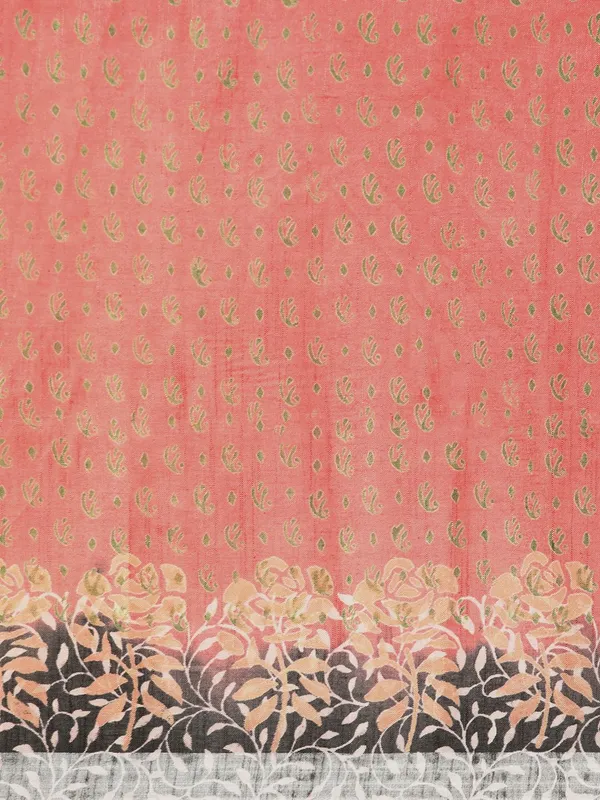 Orange_colour_Pure_Cotton_Saree_for_Women