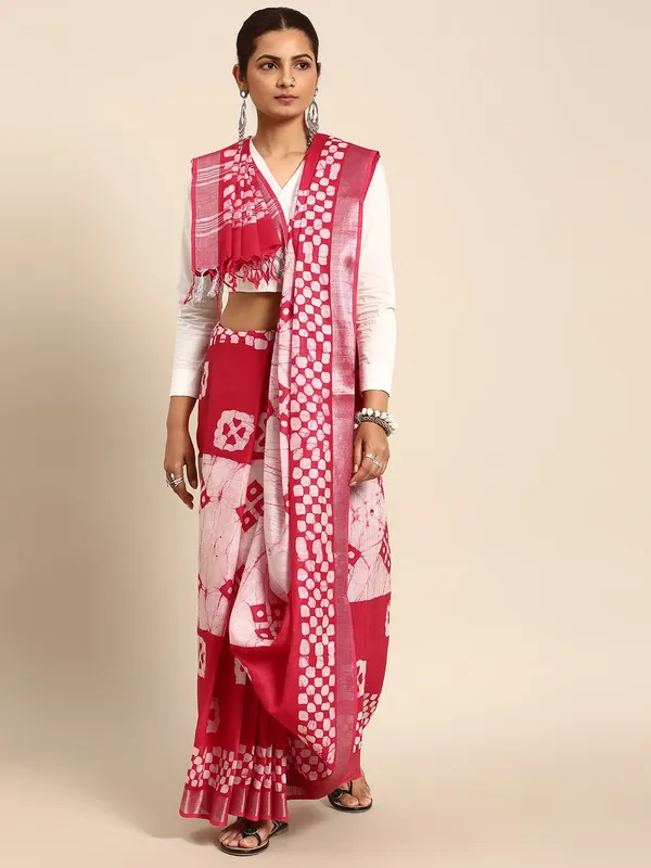 Pink_colour_Pure_Cotton_Saree_for_Women