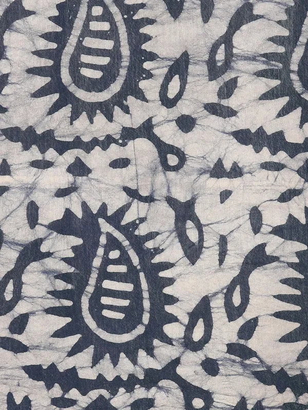 Navy_Blue_colour_Silk_Blend_Saree_for_Women